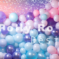 Avezano Balloon Party 2 pcs Set Backdrop Designed By Polly Ro Design