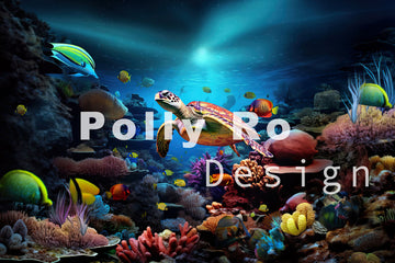 Avezano Underwater World Photography Backdrop Designed By Polly Ro Design