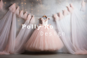 Avezano Pink Princess Dress Photography Backdrop Designed By Polly Ro Design