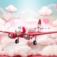 Avezano Planes and Clouds 2pcs Set Backdrop Designed By Polly Ro Design