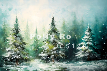 Avezano Painting Forest Photography Backdrop Designed By Polly Ro Design