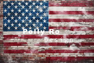 Avezano Wall Painting Independence Day Flag Photography Backdrop Designed By Polly Ro Design