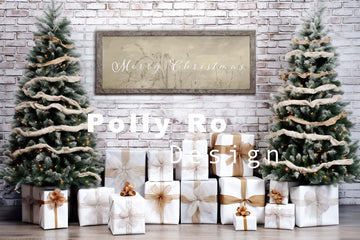 Avezano Merry Christmas Photography Backdrop Designed By Polly Ro Design