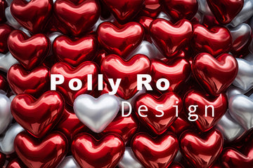 Avezano Love Balloon Valentine's Day Photography Backdrop Designed By Polly Ro Design