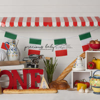 Avezano Baby's First Birthday Kitchen Italian Style Photography Backdrop Designed By Angela Forker