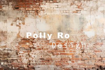 Avezano Vintage Red Brick Walls Photography Backdrop Designed By Polly Ro Design