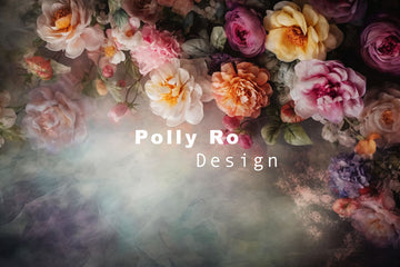 Avezano Fine Art Floral Portraits Photography Backdrop Designed By Polly Ro Design