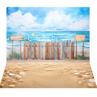 Avezano Summer Beach 2pcs Set Backdrop Designed By Polly Ro Design