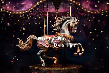 Ensemble de 2 carrousels noirs Avezano conçus par Polly Ro Design