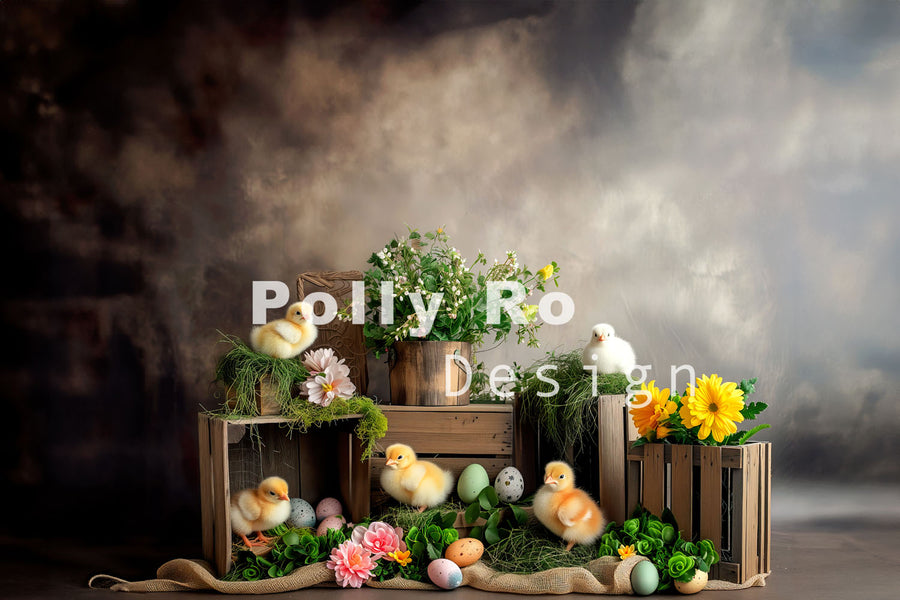 Avezano Easter Decorations 2pcs Set Backdrop Designed By Polly Ro Design