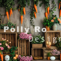 Avezano Carrot Decoration for Easter 2pcs Set Backdrop Designed By Polly Ro Design