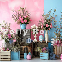 Avezano Spring Flower Decoration 2pcs Set Backdrop Designed By Polly Ro Design