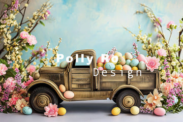 Avezano Easter Wood Car Photography Backdrop Designed By Polly Ro Design