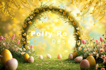 Avezano Spring Easter Yellow Flowers Photography Backdrop Designed By Polly Ro Design