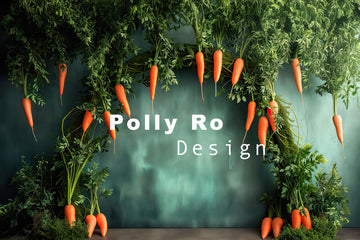 Avezano Easter Carrot Arch Photography Backdrop Designed By Polly Ro Design