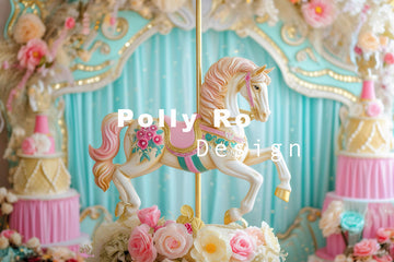 Avezano White Wood Horse Cake Smash Photography Backdrop Designed By Polly Ro Design