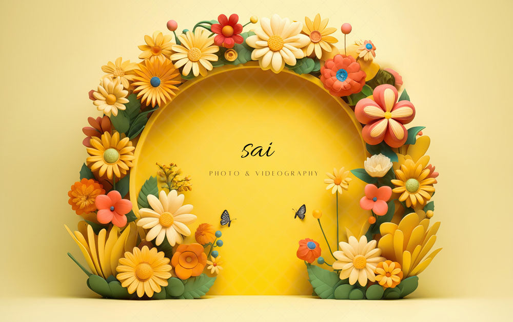 Avezano Art Flower Arch Photography Backdrop Designed Sai photo & videography