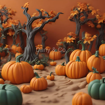 Avezano Autumn Pumpkin Photography Backdrop Designed By Danyelle Pinnington