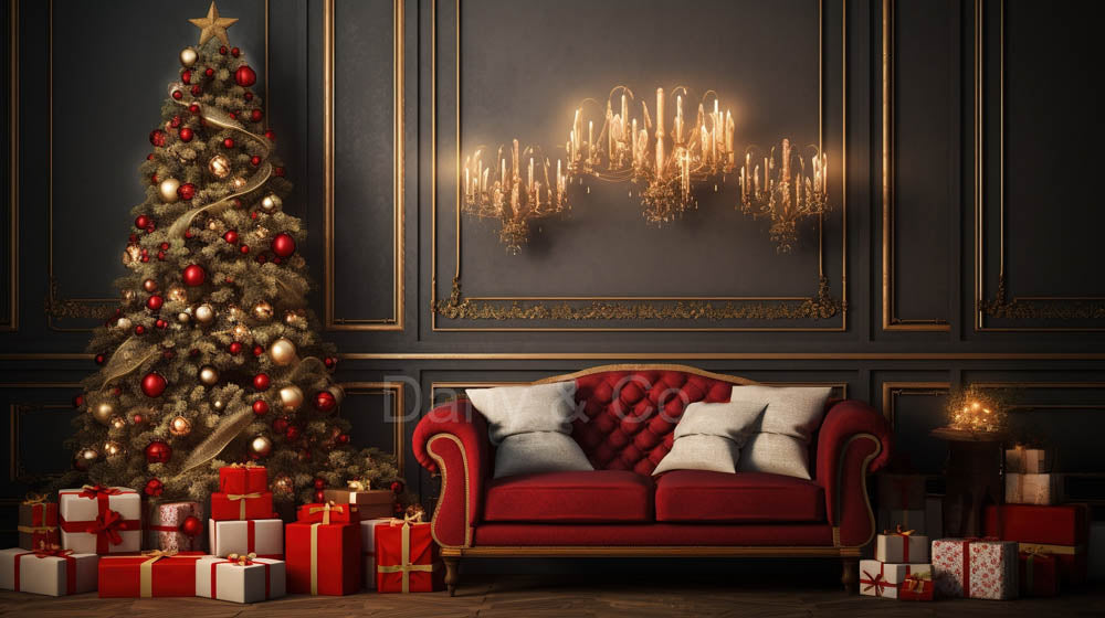 Avezano Christmas Living Room Gifts Photography Backdrop Designed By Danyelle Pinnington