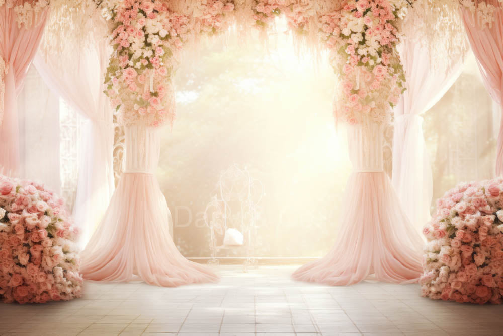 Avezano Beautiful Romantic Wedding Arch Decorated Backdrop Designed By Danyelle Pinnington