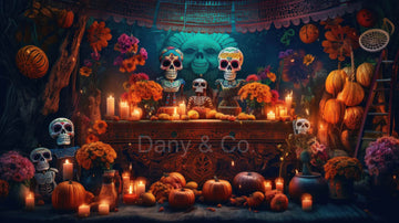 Avezano Day of the Dead Backdrop Designed By Danyelle Pinnington