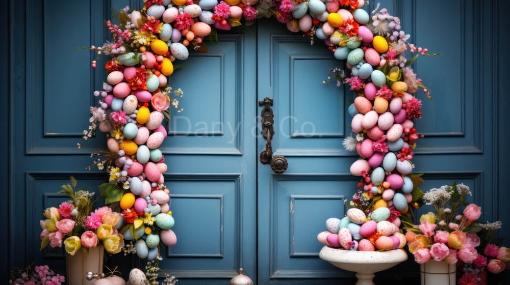 Avezano Easter Wreath Arch Photography Backdrop Designed By Danyelle Pinnington