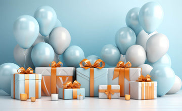 Avezano Blue Balloons and Gifts Photography Backdrop Designed By Danyelle Pinnington