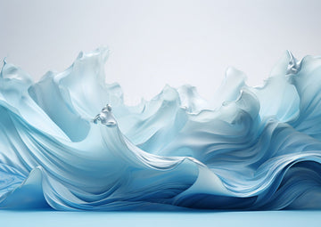 Avezano Blue Flowing Ribbon Photography Backdrop Designed By Danyelle Pinnington