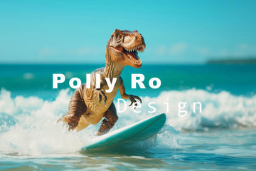 Avezano Surfing Dinosaur Photography Backdrop Designed By Polly Ro Design