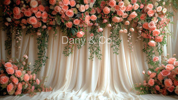 Avezano Pink Flower Wedding Party Backdrop Designed By Danyelle Pinnington