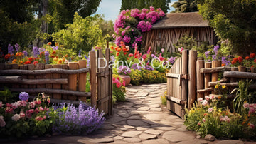 Avezano Spring Garden Colorful Flowers Backdrop Designed By Danyelle Pinnington