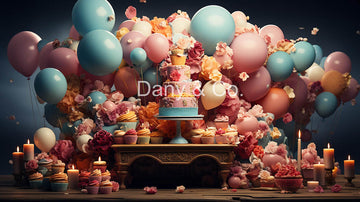 Avezano Balloon Cake Party Backdrop Designed By Danyelle Pinnington