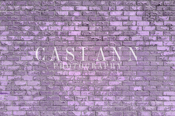 Avezano Purple Brick Wall Photography Backdrop Designed By Casi Ann
