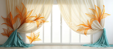 Avezano Art Design Flower Curtains Backdrop Designed By Danyelle Pinnington