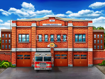 Avezano Fire Station Backdrop Designed By Danyelle Pinnington