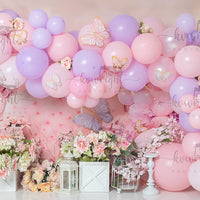 Avezano First Birthday Party Balloons Photography Backdrop Designed By Vanessa Wright