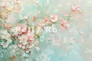 Avezano Painting Petal Photography Backdrop Designed By Polly Ro Design