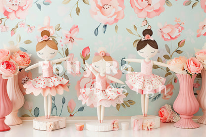 Toile de fond de poupée dansante Avezano conçue par Polly Ro Design