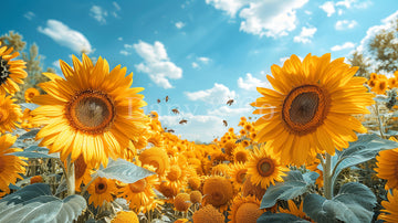 Avezano Summer Sunflowers and Blue Sky Backdrop Designed By Danyelle Pinnington
