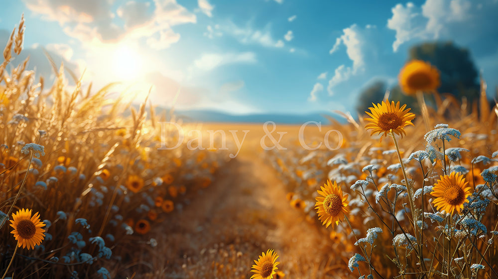 Avezano Summer Sunflowers and Sunshine Backdrop Designed By Danyelle Pinnington