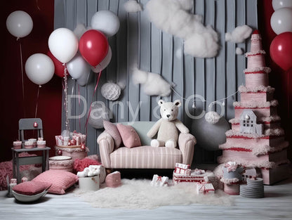 Avezano Balloon and Gift Backdrop Designed By Danyelle Pinnington