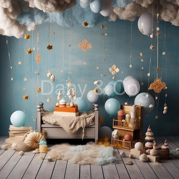Avezano Blue Balloon Party Room Backdrop Designed By Danyelle Pinnington