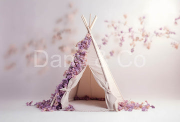 Avezano Easter Purple Flower Tent Backdrop Designed By Danyelle Pinnington
