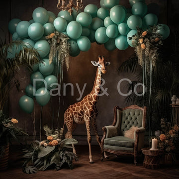 Avezano Jungle Theme Giraffe Backdrop Designed By Danyelle Pinnington