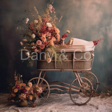 Avezano Roses and a Stroller Backdrop Designed By Danyelle Pinnington