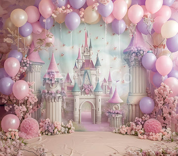 Avezano Balloon Arch and Butterfly Castle Backdrop Designed By Danyelle Pinnington
