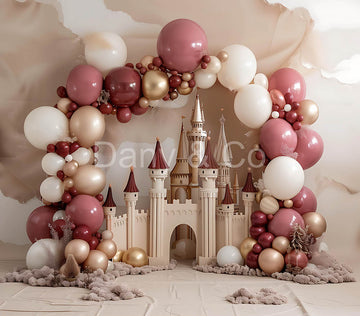 Avezano Balloon Arch Castles Party Digital Backdrop Designed By Elegant Dreams