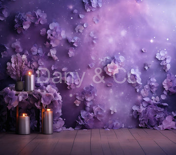 Avezano Purple Wall Painting Backdrop Designed By Danyelle Pinnington
