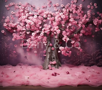 Avezano Pink Flower Tree Backdrop Designed By Danyelle Pinnington