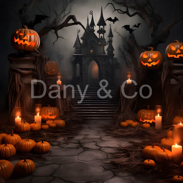 Avezano Halloween Forest Dark Castle Backdrop Designed By Danyelle Pinnington